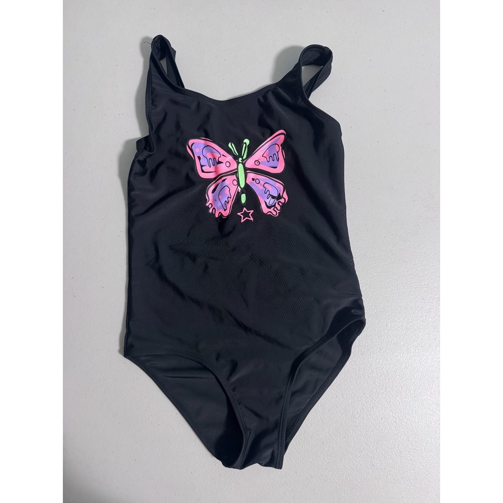 Primark Girls 8/9 Swimsuit Butterfly Summer Vacation One Piece Pool Beach Resort
